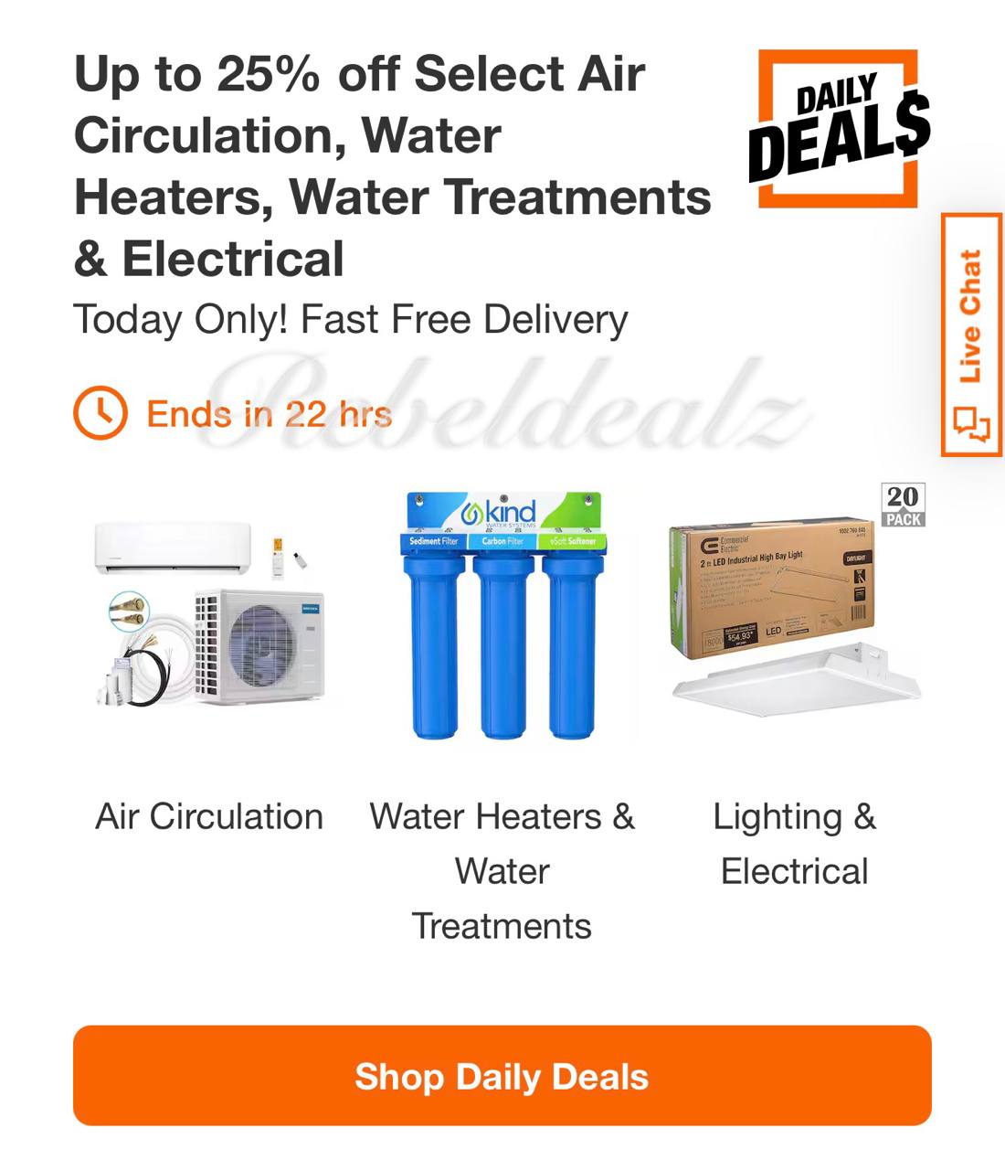Home Depot Daily Deals: Up to 25% Off Select Home Essentials