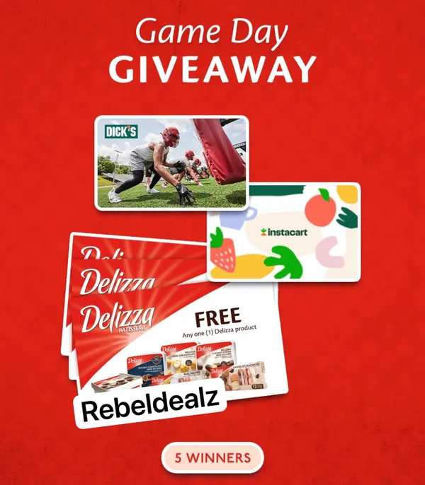 Delizza Game Day Giveaway: 5 Winners Get a Prize Pack