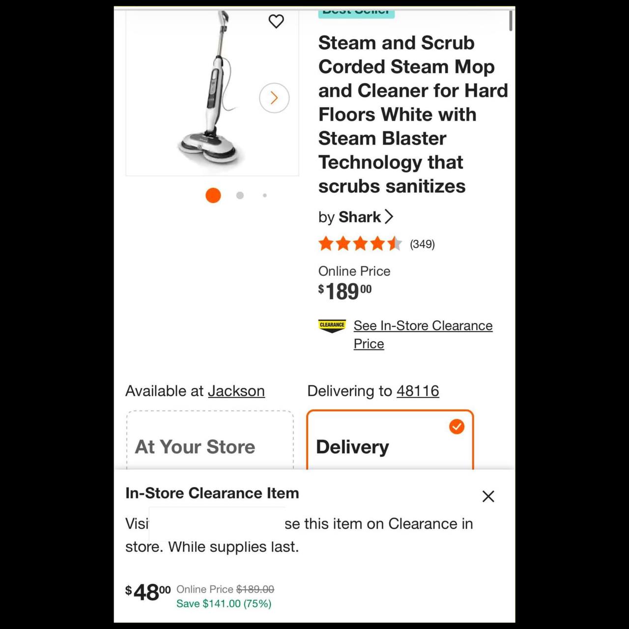Home Depot Deals on Steam Cleaners and Vacuums