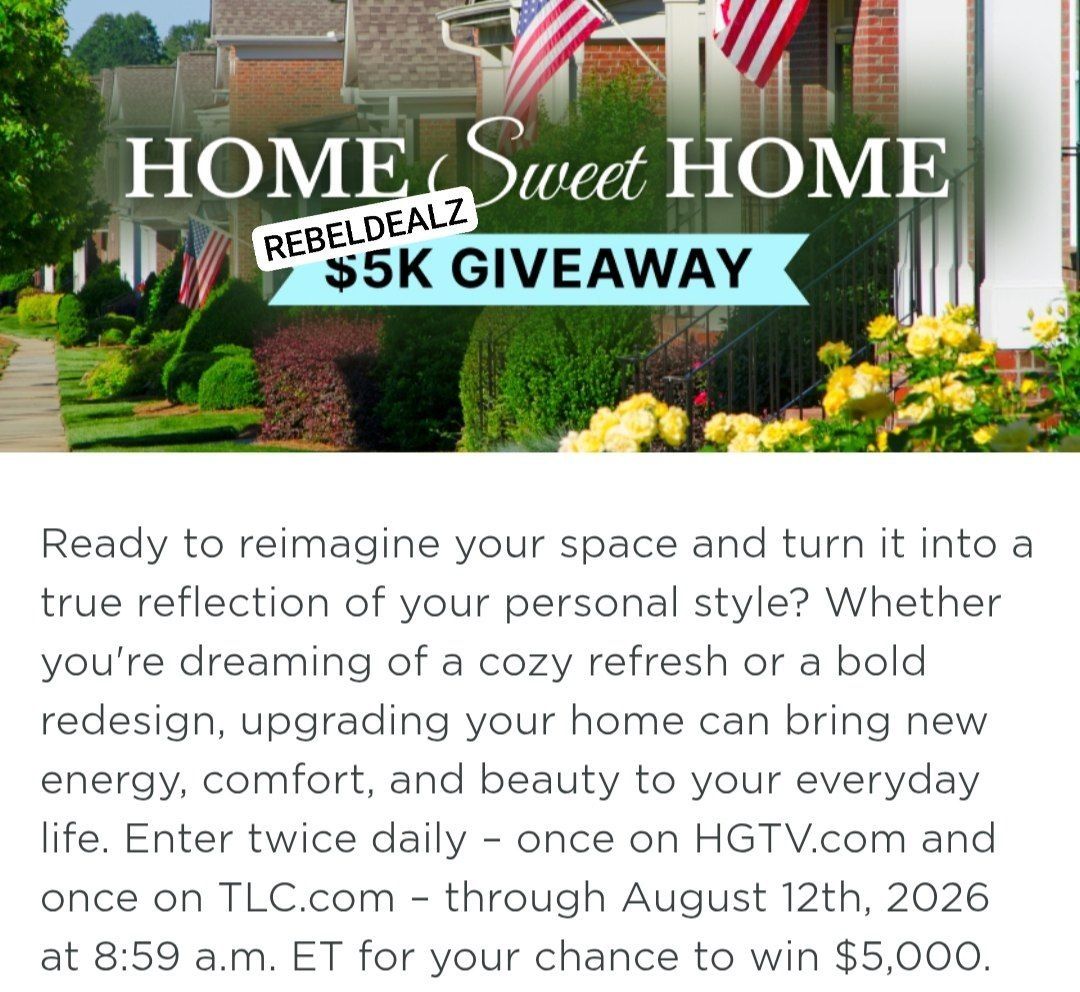 HGTV Home Sweet Home Sweepstakes