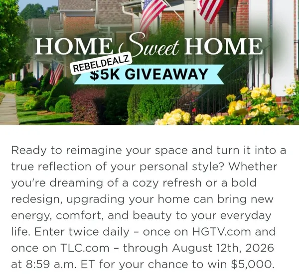 HGTV Home Sweet Home Sweepstakes