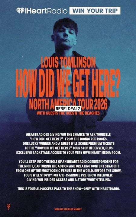Enter to Win Louis Tomlinson Sweepstakes on iHeartRadio