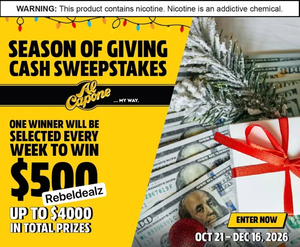 Al Capone Season of Giving Sweepstakes: Win $500