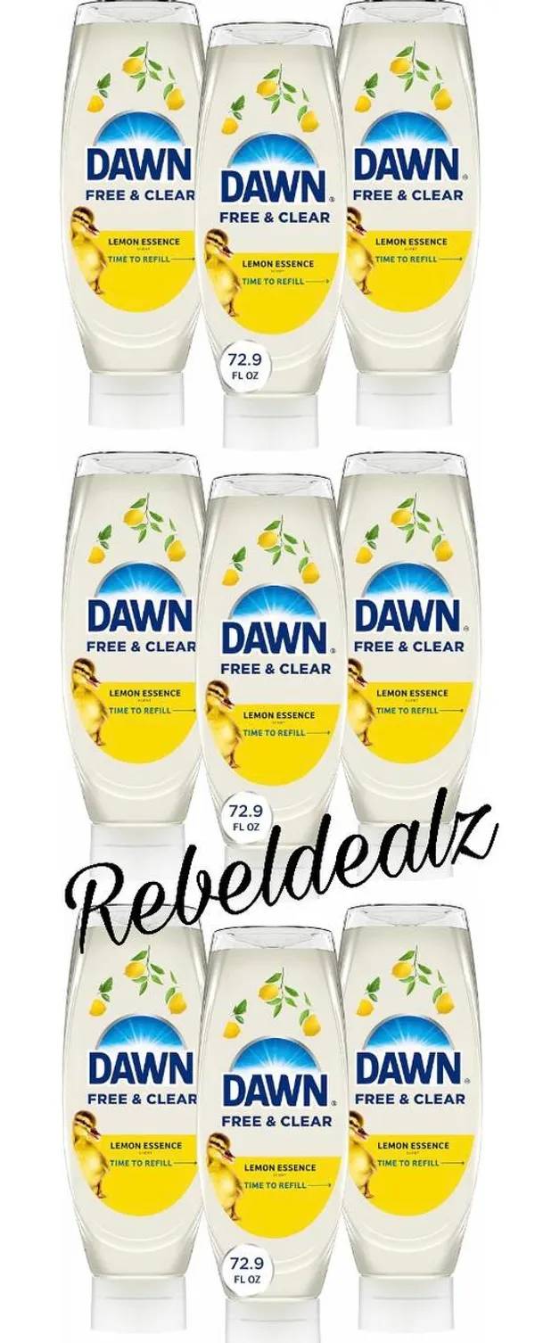 Dawn Free & Clear Lemon Dish Soap 3-Pack, Around $20 on Amazon