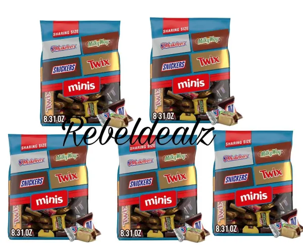 Mars Minis Chocolate Variety Pack 5 Bags for $23.xx