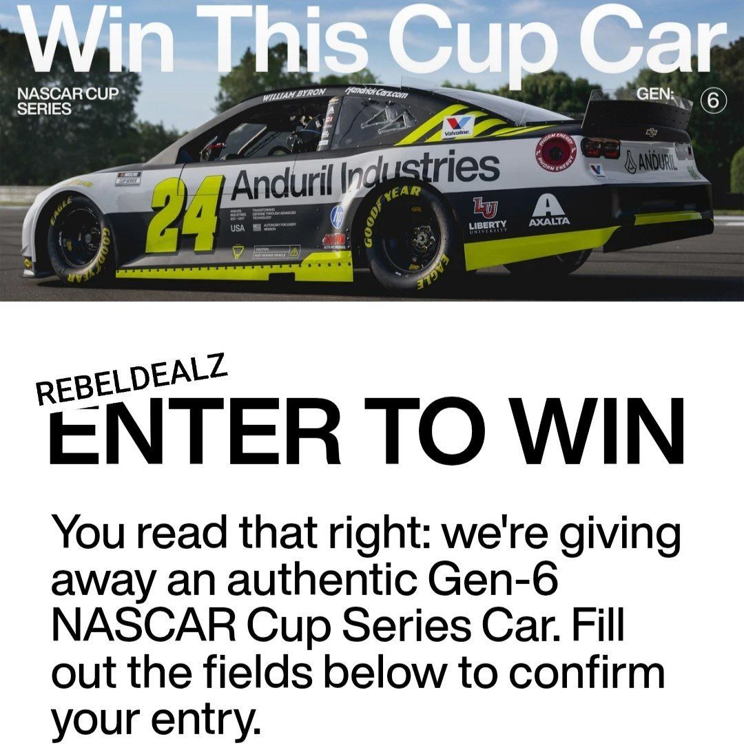 Anduril NASCAR Race Experience Sweepstakes