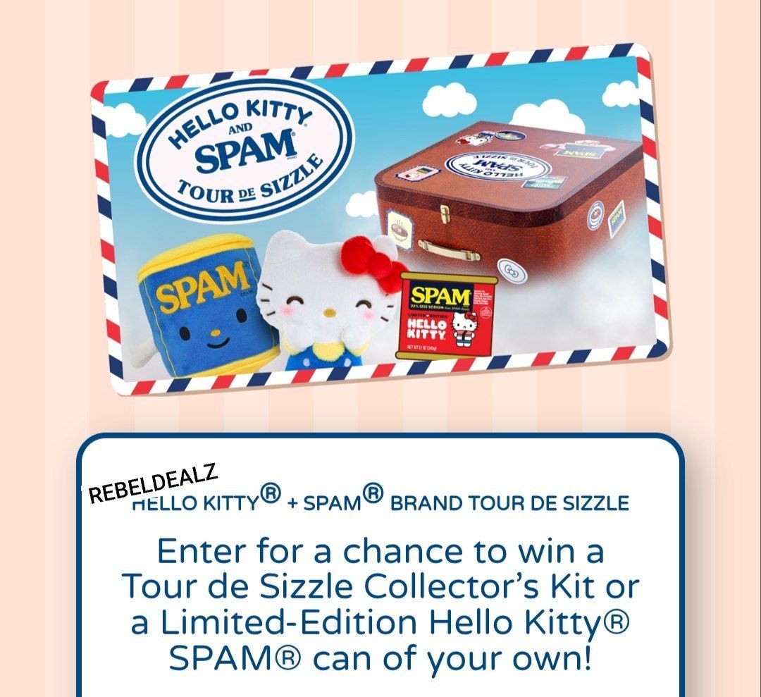 Hello Kitty + Spam 'Tour De Sizzle' Sweepstakes - Win Big!