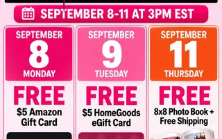 Verizon FREEBIES Are Back September 8-11