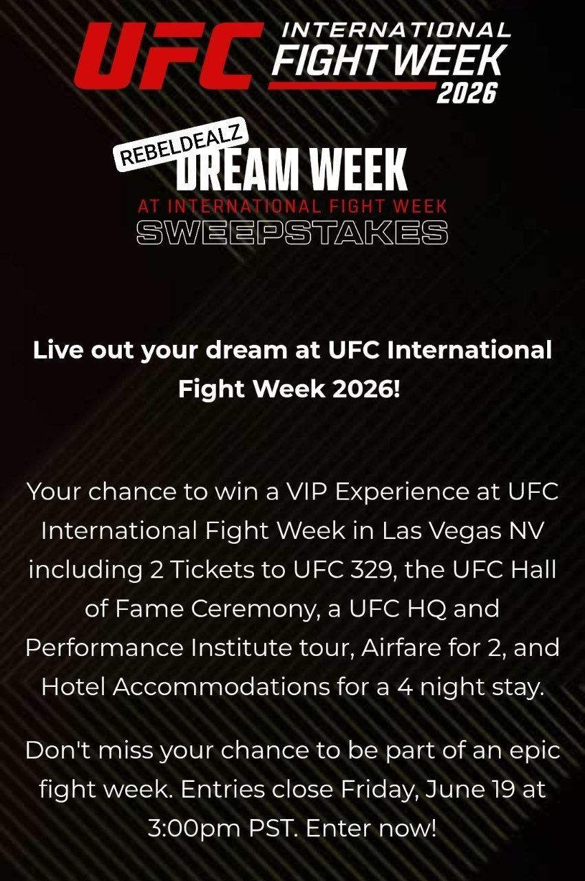 UFC Dream Week Sweepstakes: Win Big!