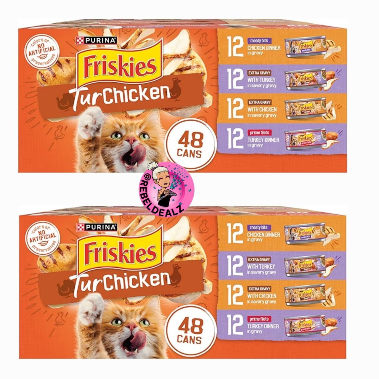 Purina Friskies TurChicken Turkey and Chicken Wet Cat Food Variety Pack Deal