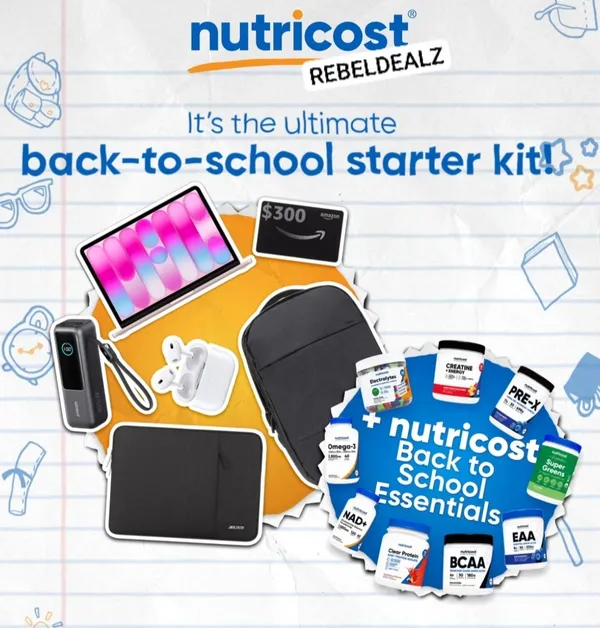 Nutricost Back to School Sweepstakes