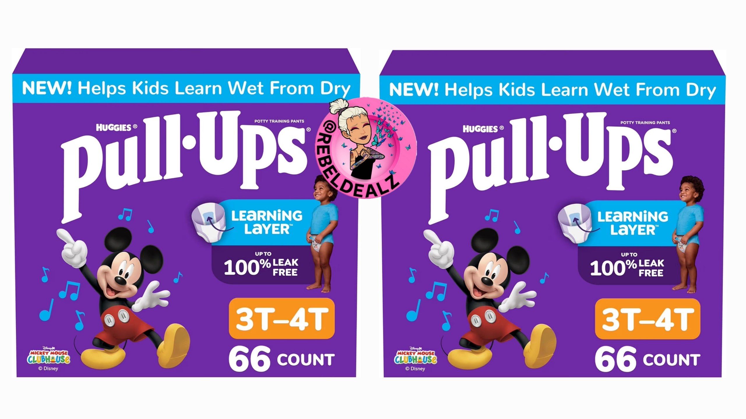 Pull-Ups Boys' Potty Training Pants Size 3T-4T 66 Count on Sale