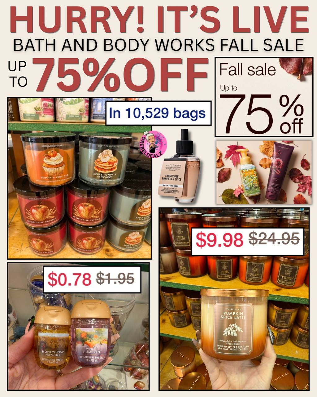 Bath & Body Works Fall Sale: Up to 75% Off Select Items