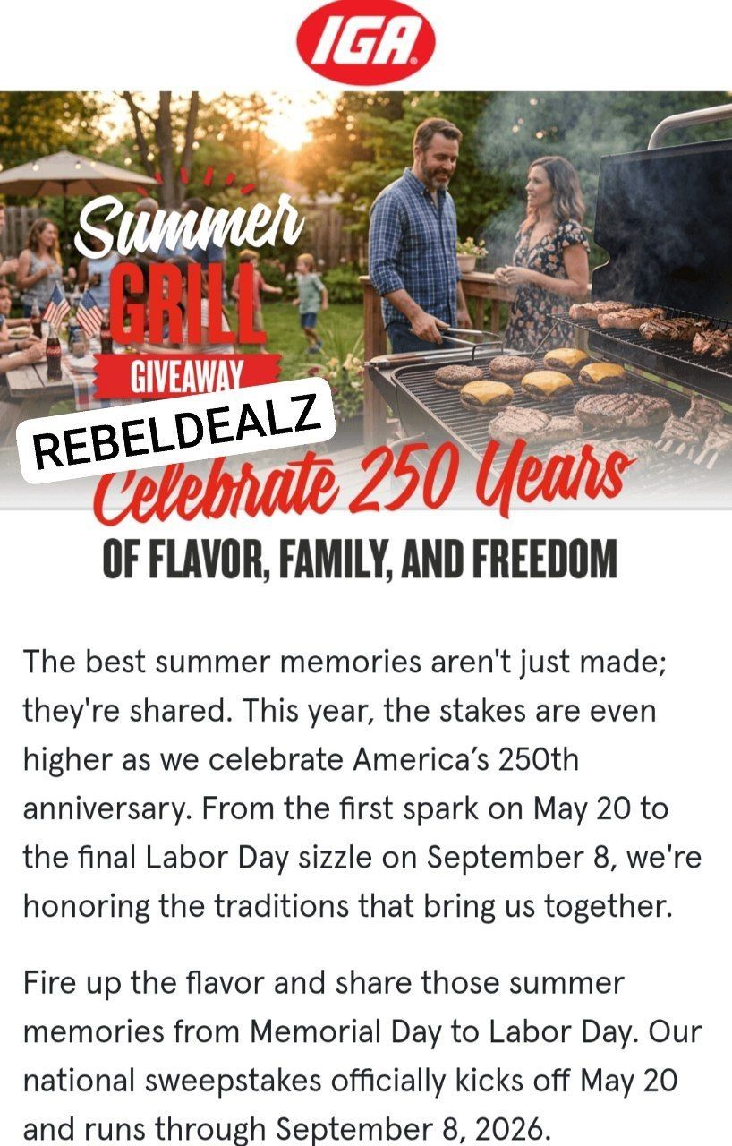 IGA Celebrate Summer Sweepstakes - Win a Prize