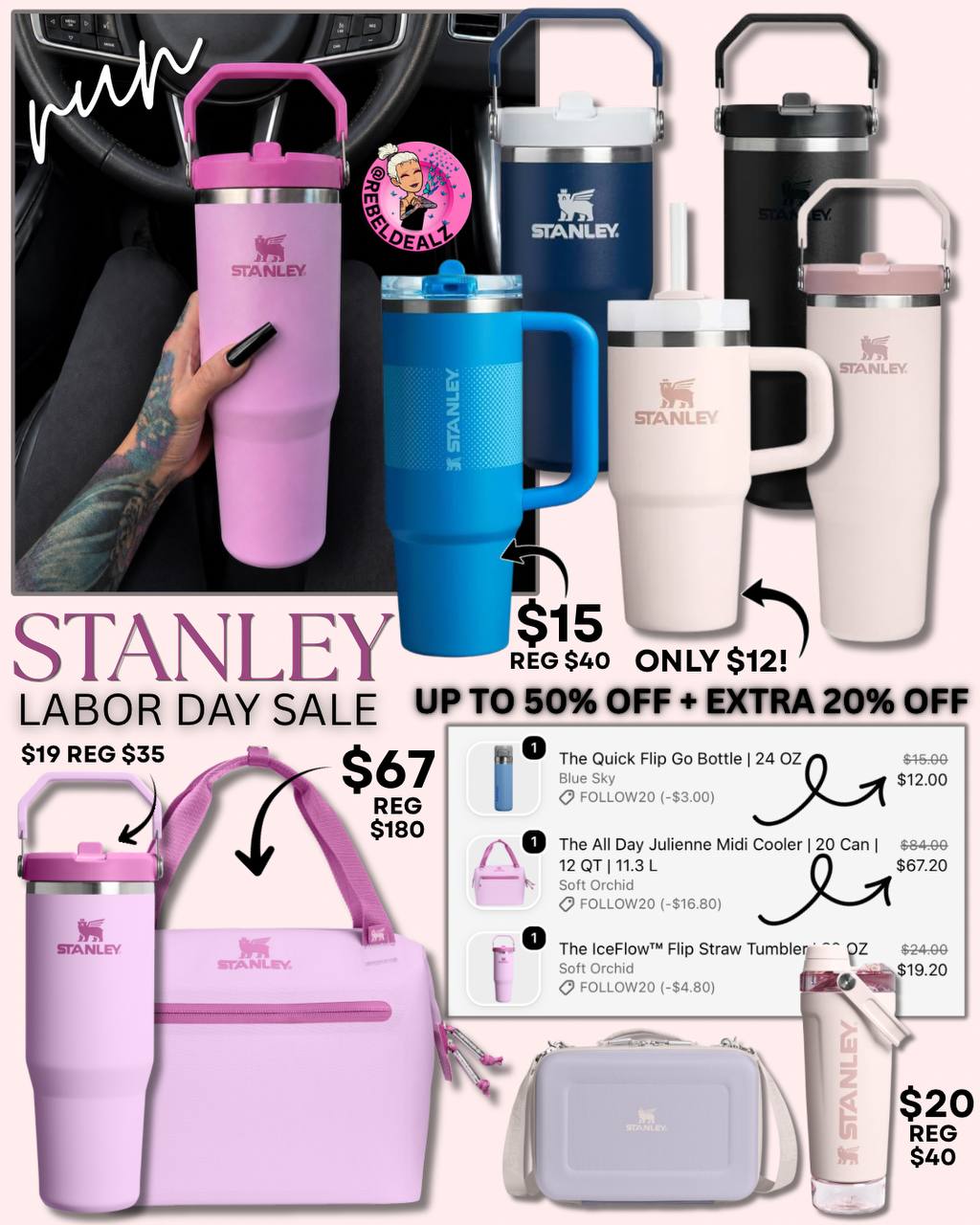 Stanley Labor Day Sale: Tumblers, Coolers & More Up to 50% Off + Extra 20% Off