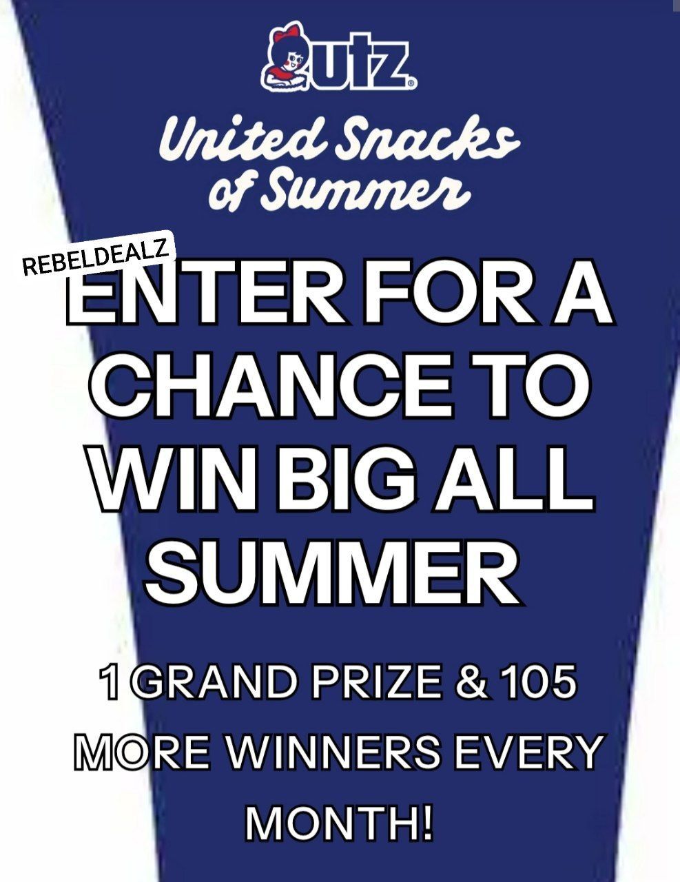 Utz United Snacks of Summer Sweepstakes - Win Free Snacks