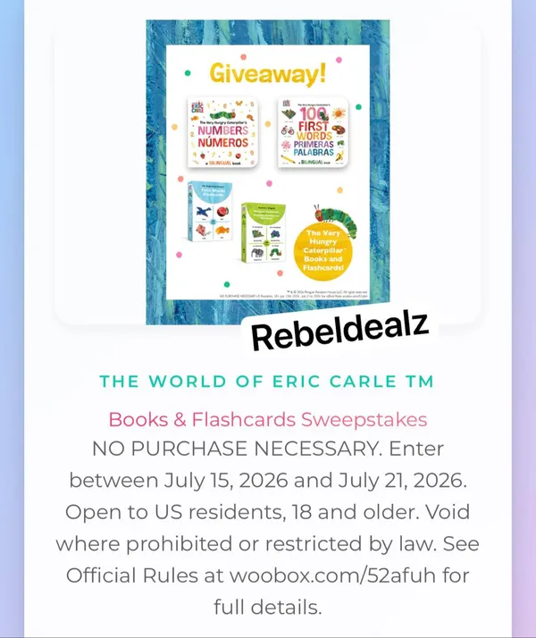 The Eric Carle Books + Flashcards Giveaway