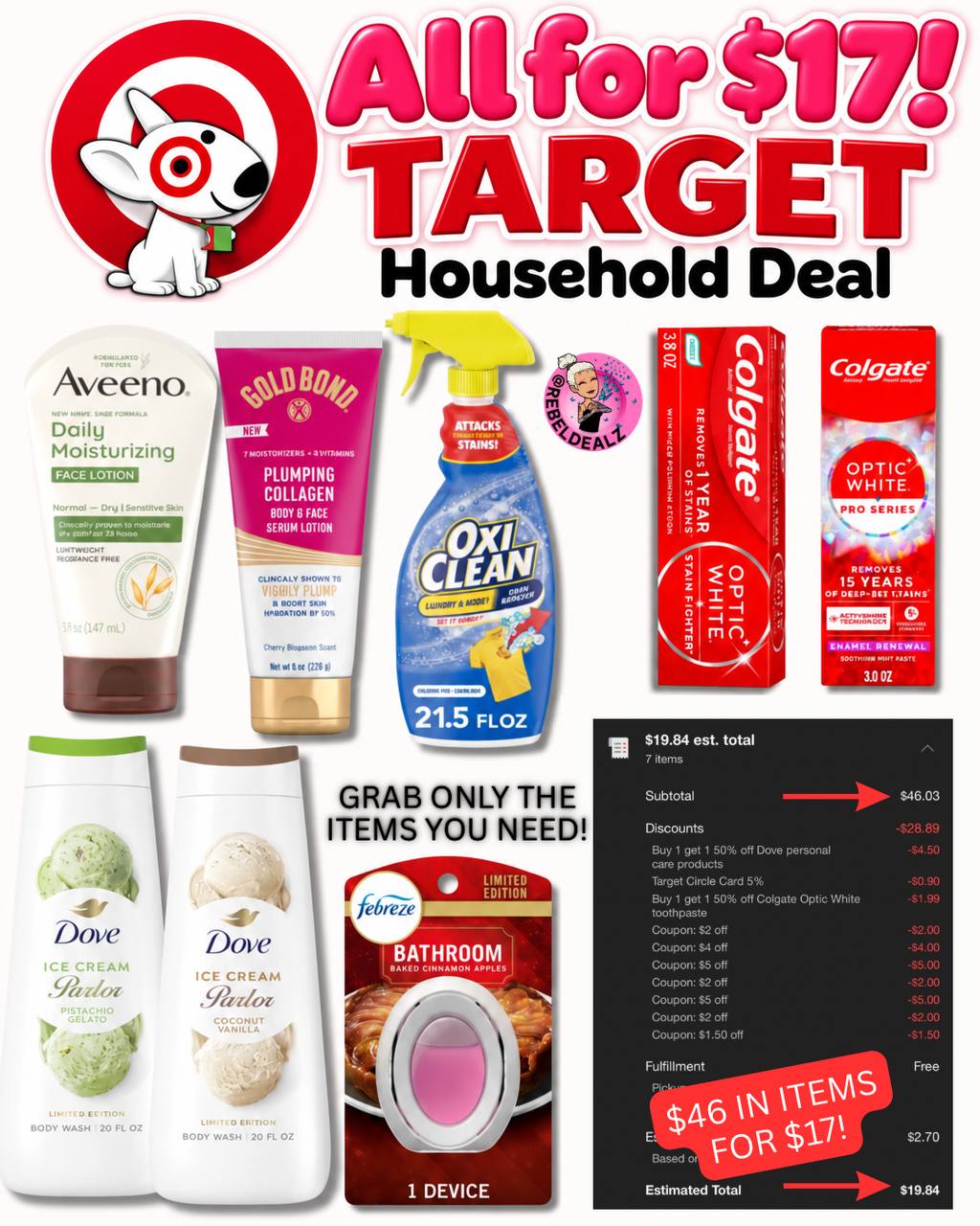 Target Household Deal: All for $17 + Tax