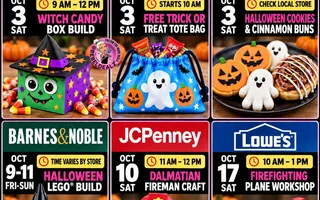 Free October Kids’ Events: Crafts, Treats & Workshops