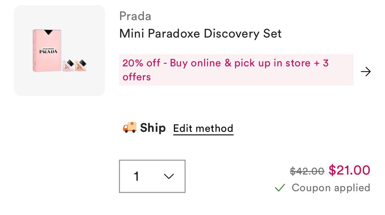 Mini Paradoxe Discovery Set for $21