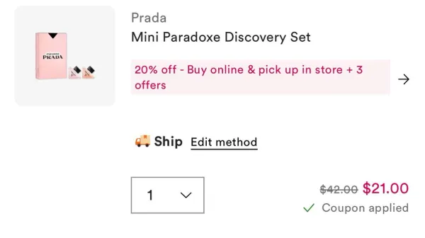 Mini Paradoxe Discovery Set for $21
