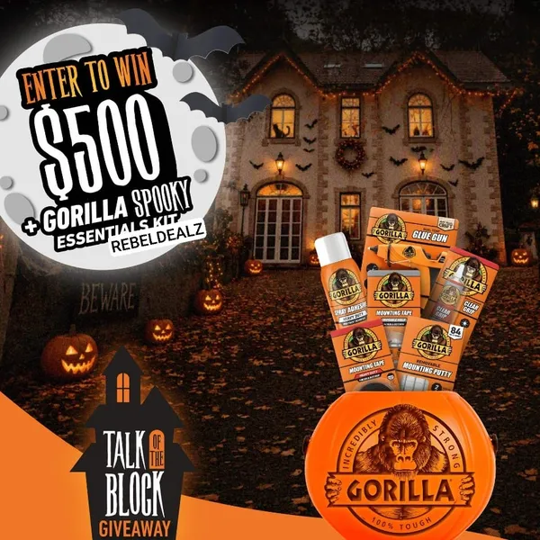 Gorilla Glue Talk of the Block Giveaway: $500 Plus Spooky Essentials Kit
