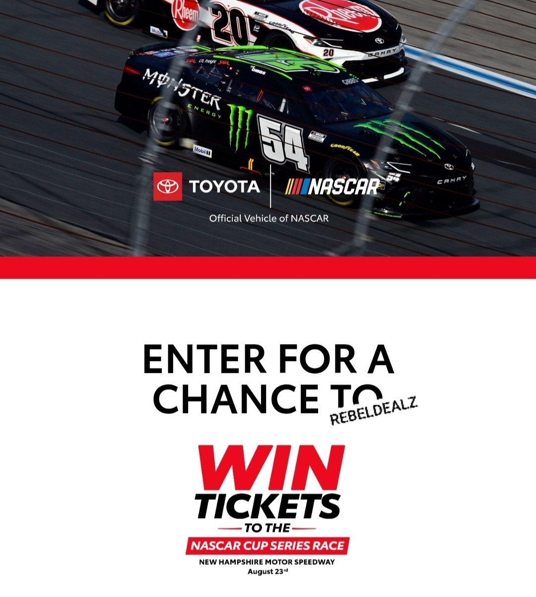 Toyota NASCAR Race Day VIP Package Sweepstakes
