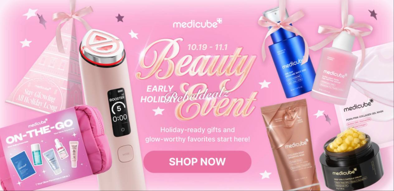Medicube Holiday Beauty Event: Extra 10% Off Select Products