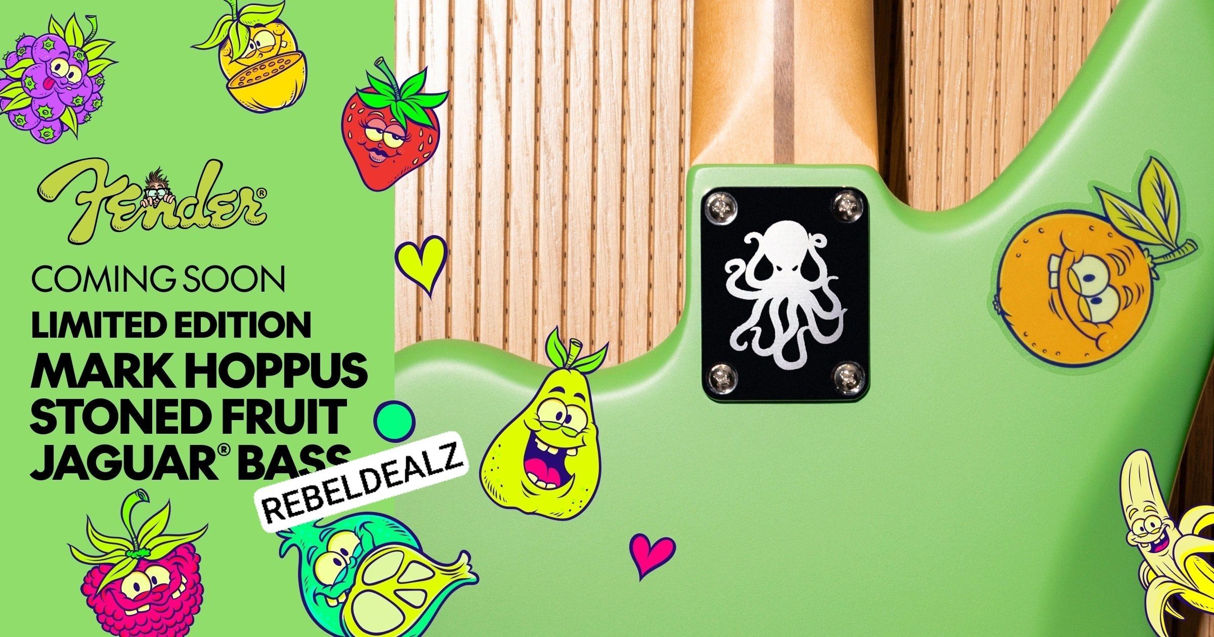 Fender Mark Hoppus Stoned Fruit Jaguar Bass Giveaway