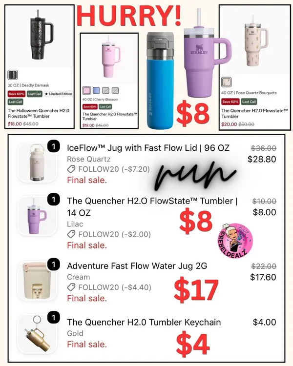 Stanley Last Call Sale: Up to 60% Off + Extra 20% Off Select Items
