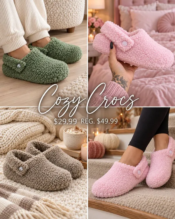 Crocs Classic Cozzzy Slippers $29.99 at Walmart