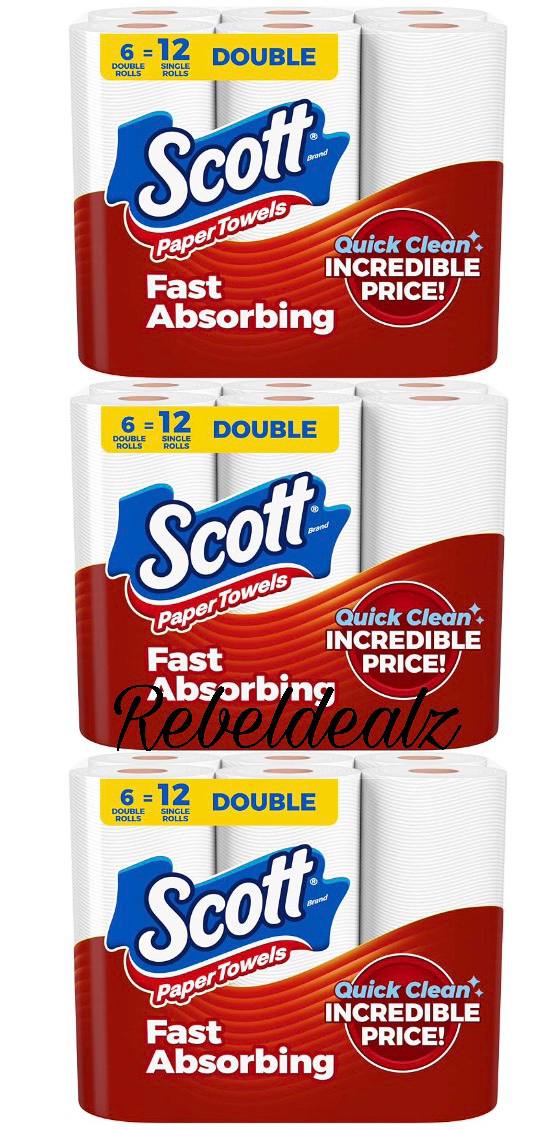 Scott Paper Towels Choose-A-Sheet 6 Double Rolls