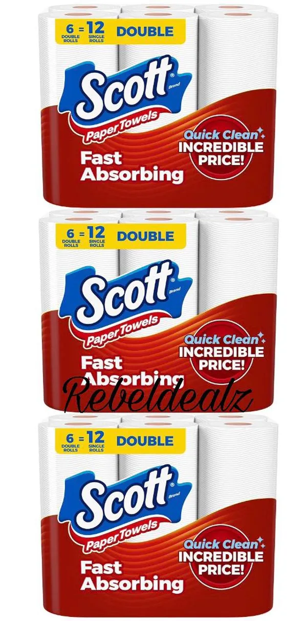 Scott Paper Towels Choose-A-Sheet 6 Double Rolls