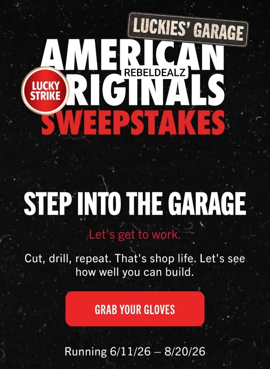 Lucky Strike 'Luckies' Garage' Instant Win Game