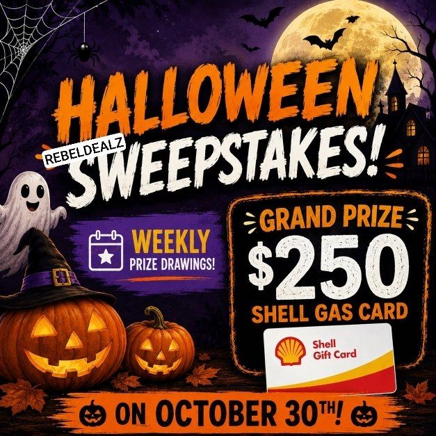 Market Basket Halloween Sweepstakes: 56 Winners, $250 Shell Grand Prize