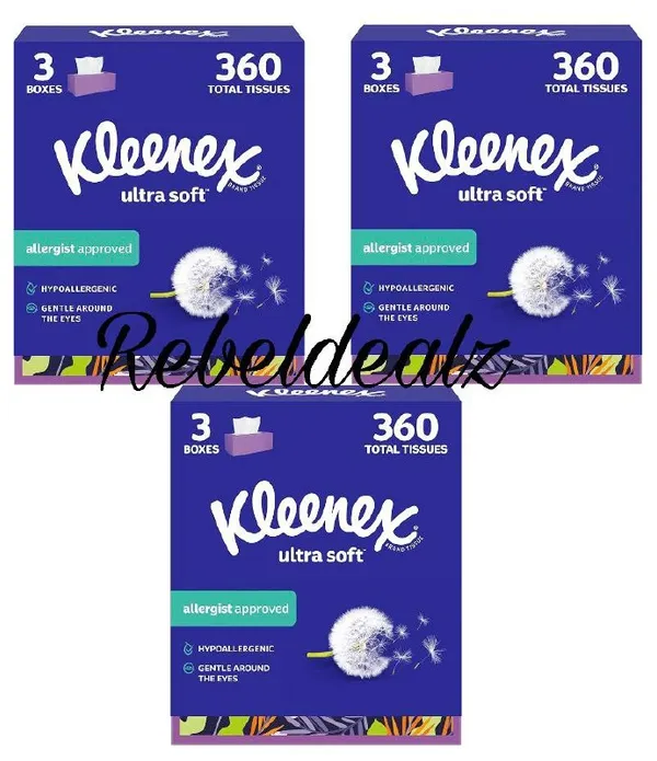 Kleenex Ultra Soft Facial Tissues 3-Pack on Sale at Amazon