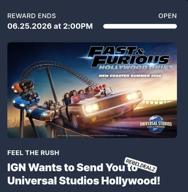 Win a Trip to Universal Studios Hollywood