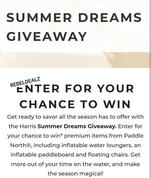 Harris Boats Summer Sweepstakes - Win a Prize