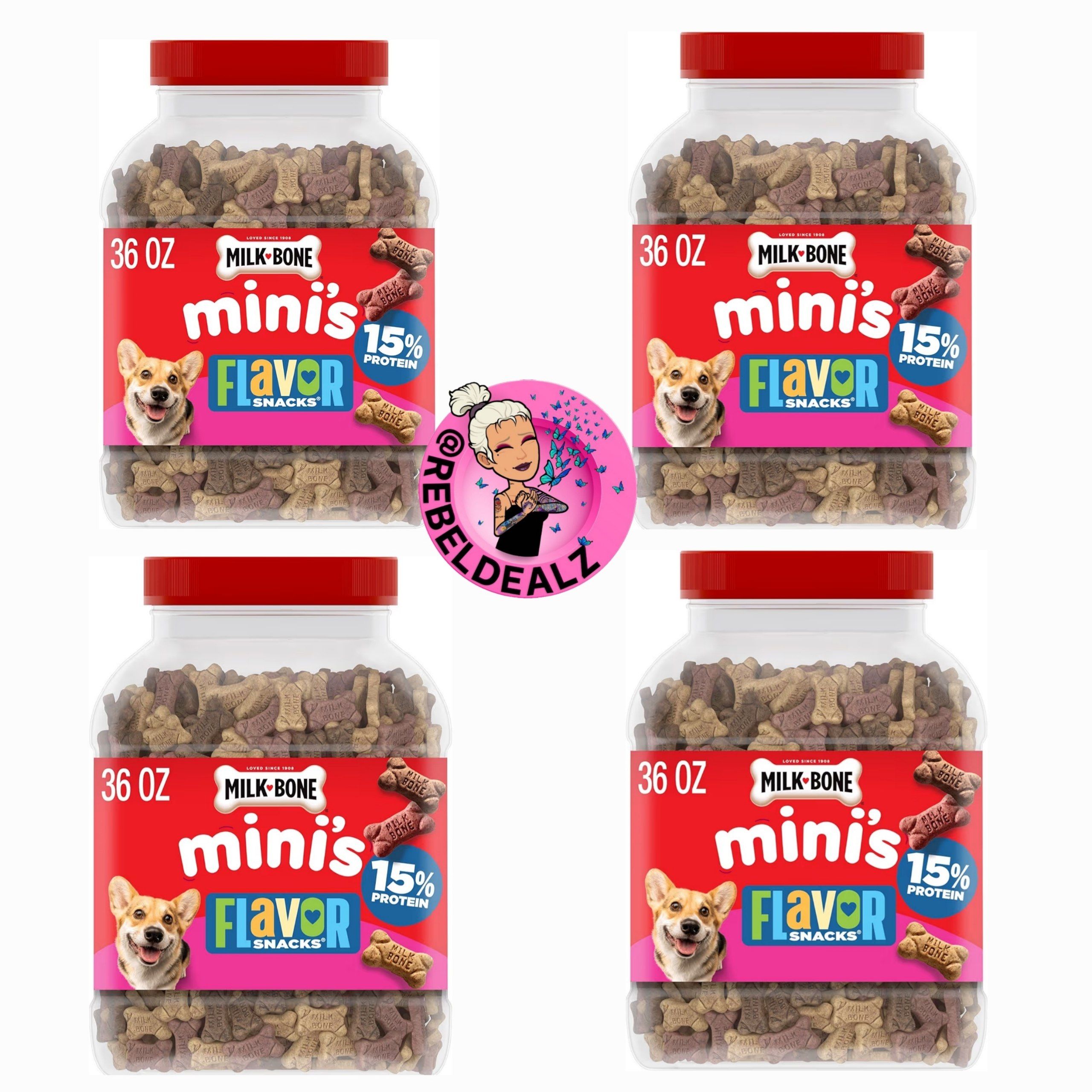 Milk-Bone Mini's Flavor Snacks 36 Oz 4-Pack as Low as $25.xx