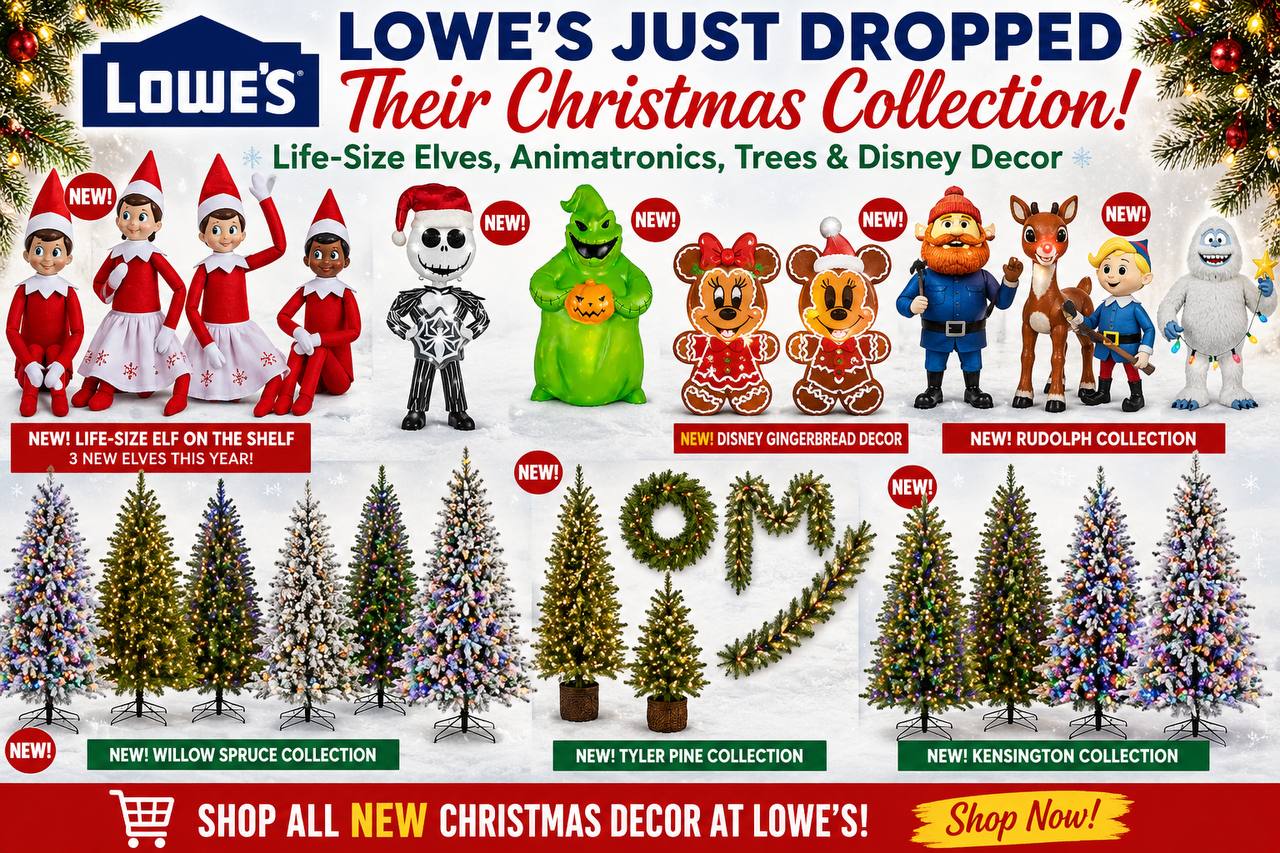 Lowe’s New 2026 Christmas Collection – Life‑Size Elves, Animatronics, Trees & Disney Decor