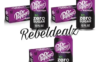 Dr. Pepper Blackberry Zero Sugar 12-Pack on Sale at Amazon