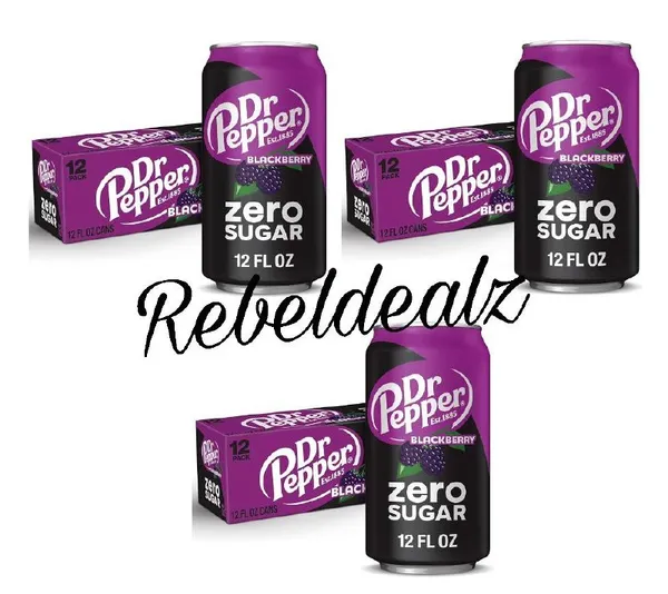 Dr. Pepper Blackberry Zero Sugar 12-Pack on Sale at Amazon