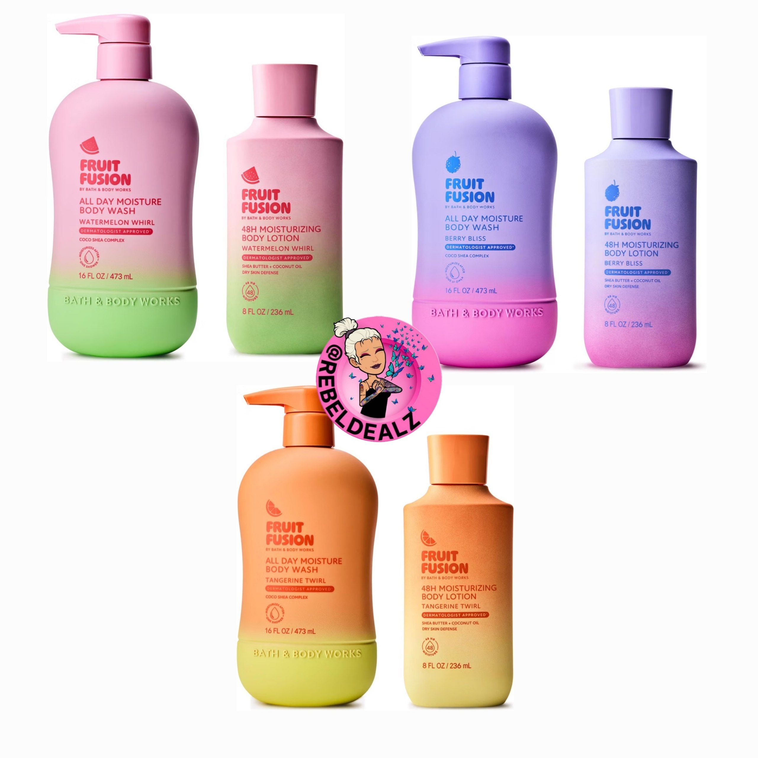 Bath & Body Works Watermelon Whirl Body Wash and Lotion Set on Amazon