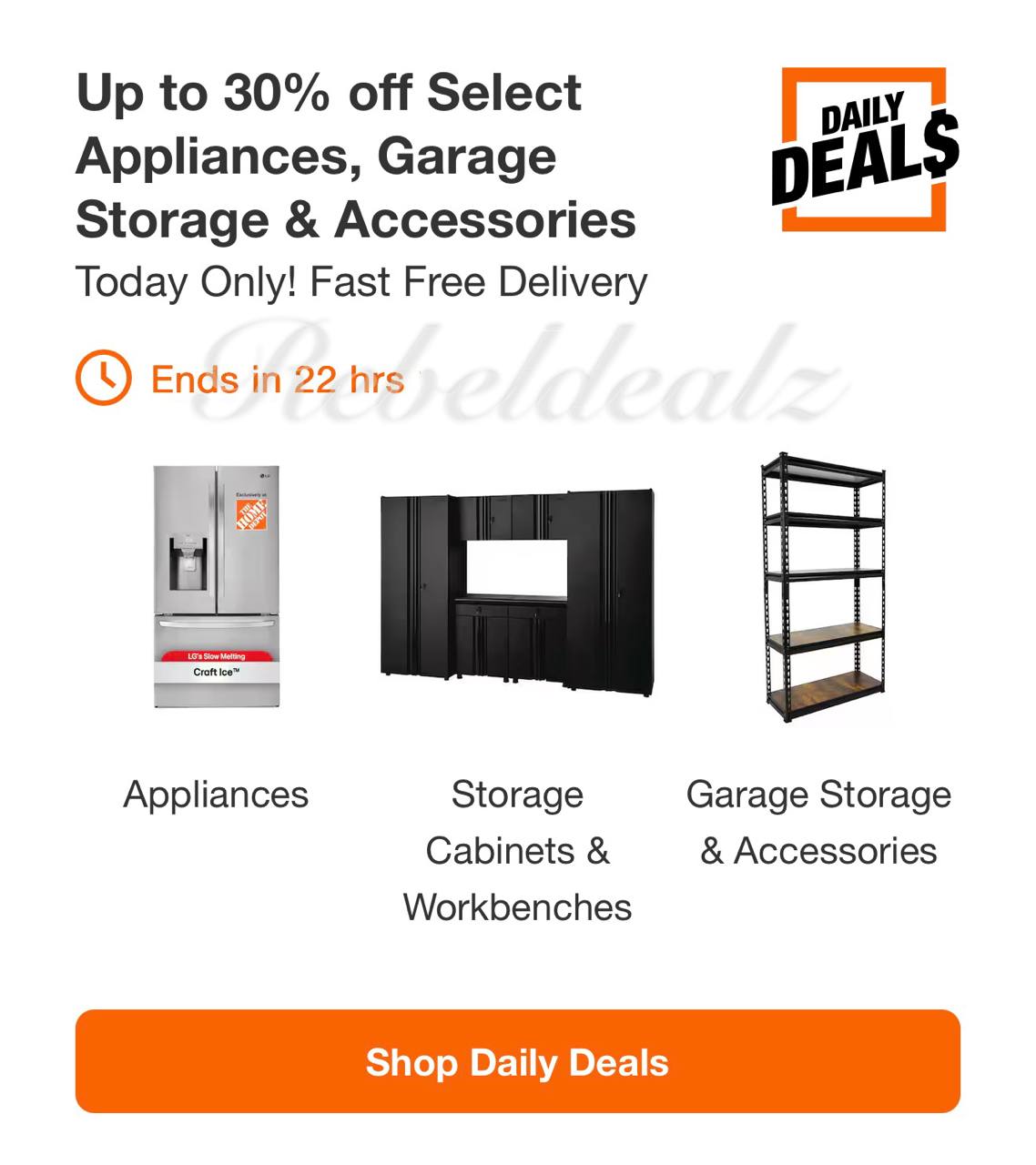 Home Depot Daily Deals: Up to 30% Off Appliances and More