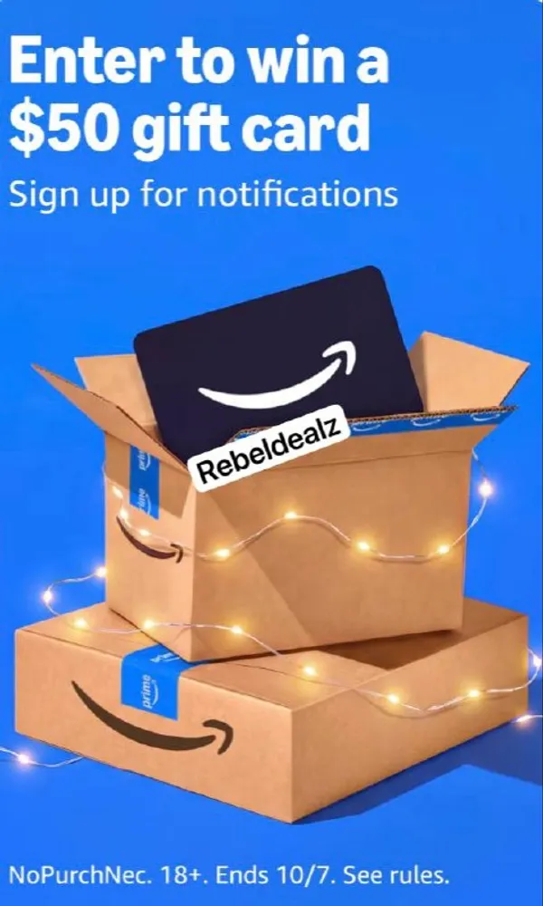 Enter to Win a $50 Amazon Gift Card