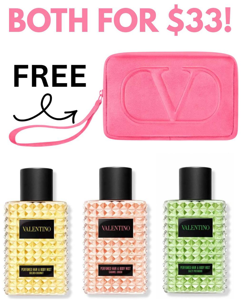 Spray + FREE Pouch for $33