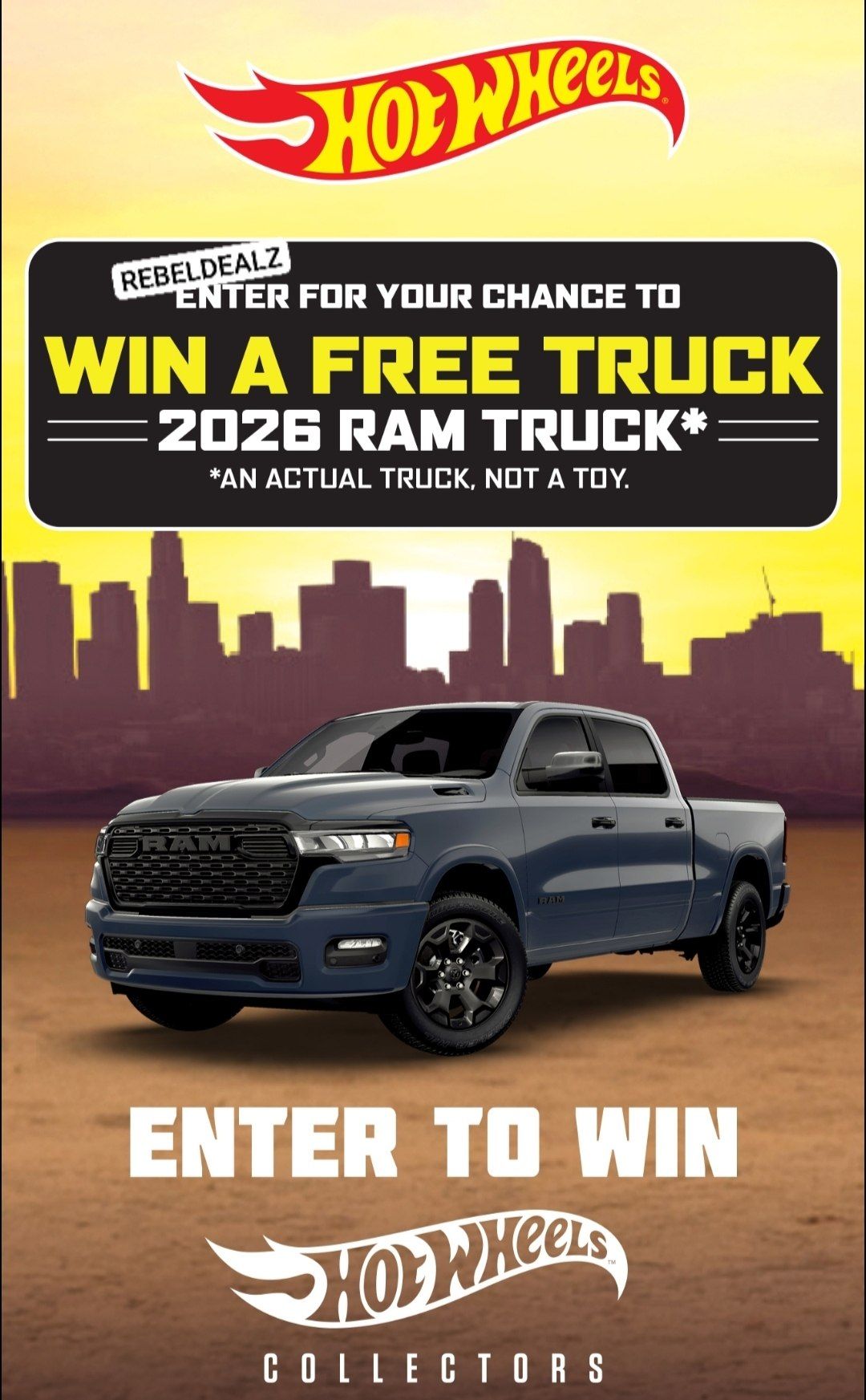 Hot Wheels Sweepstakes: Win a 2026 Ram Truck