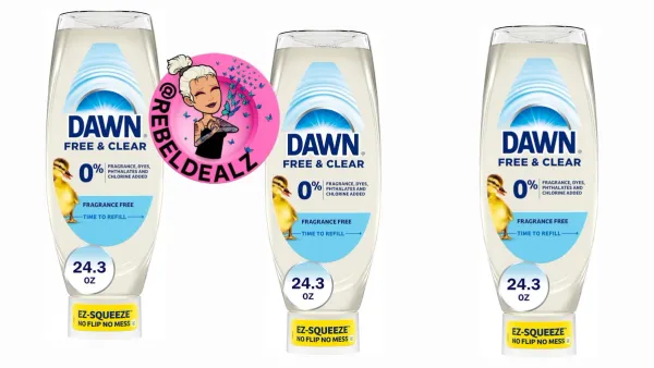 Dawn Free & Clear EZ-Squeeze Dish Soap Liquid 24.3 Fl Oz