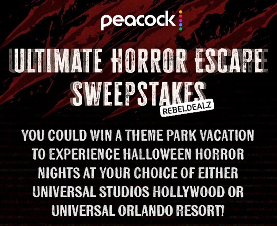 NBC Peacock Ultimate Horror Escape Sweepstakes