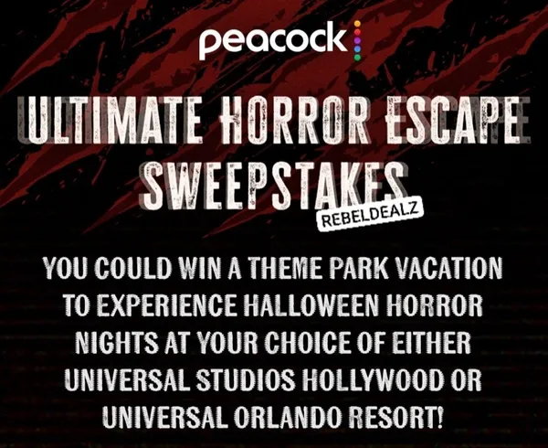 NBC Peacock Ultimate Horror Escape Sweepstakes